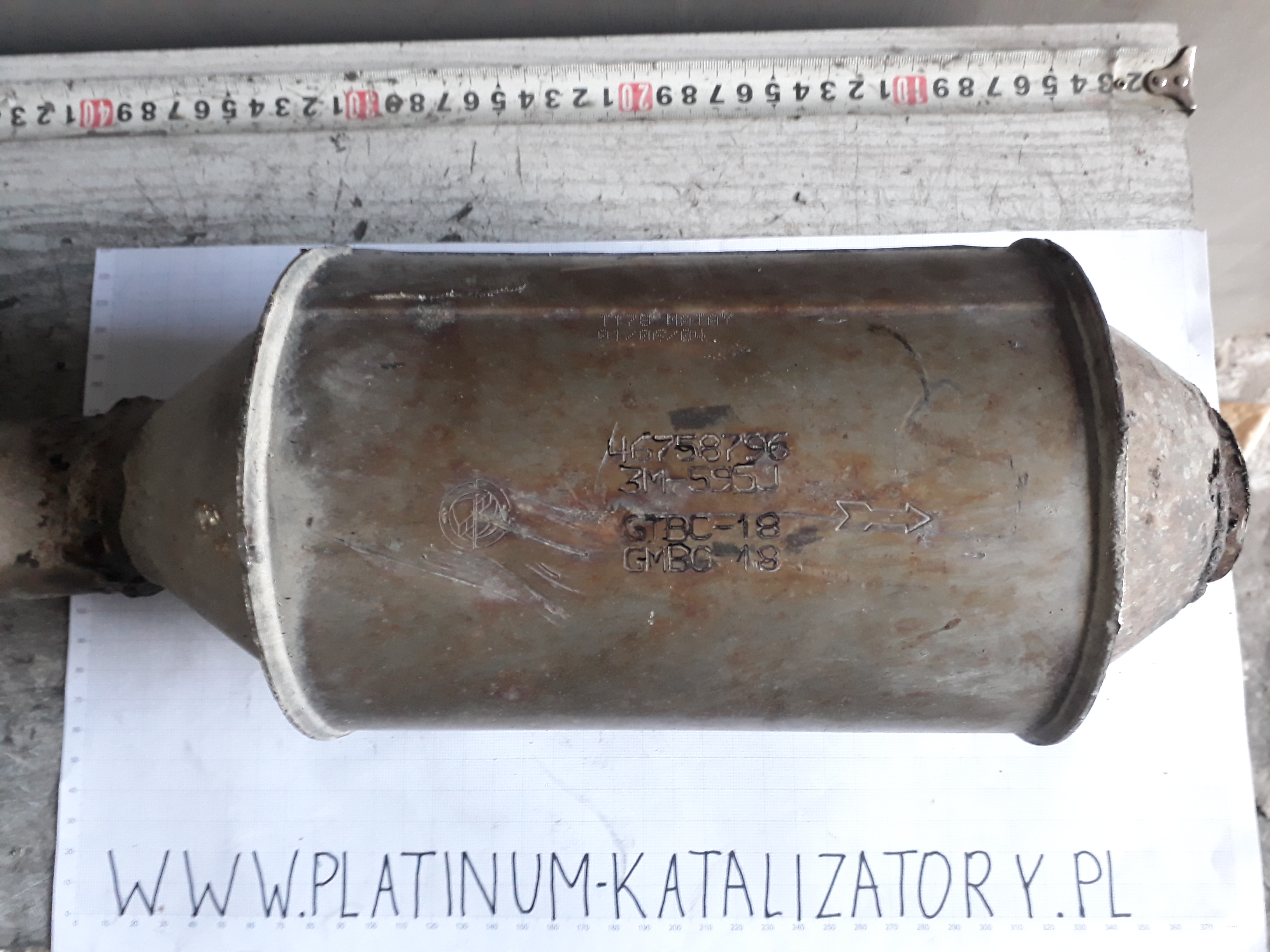 Katalizator 46758796 3M-595J GTBC-18 MATAY