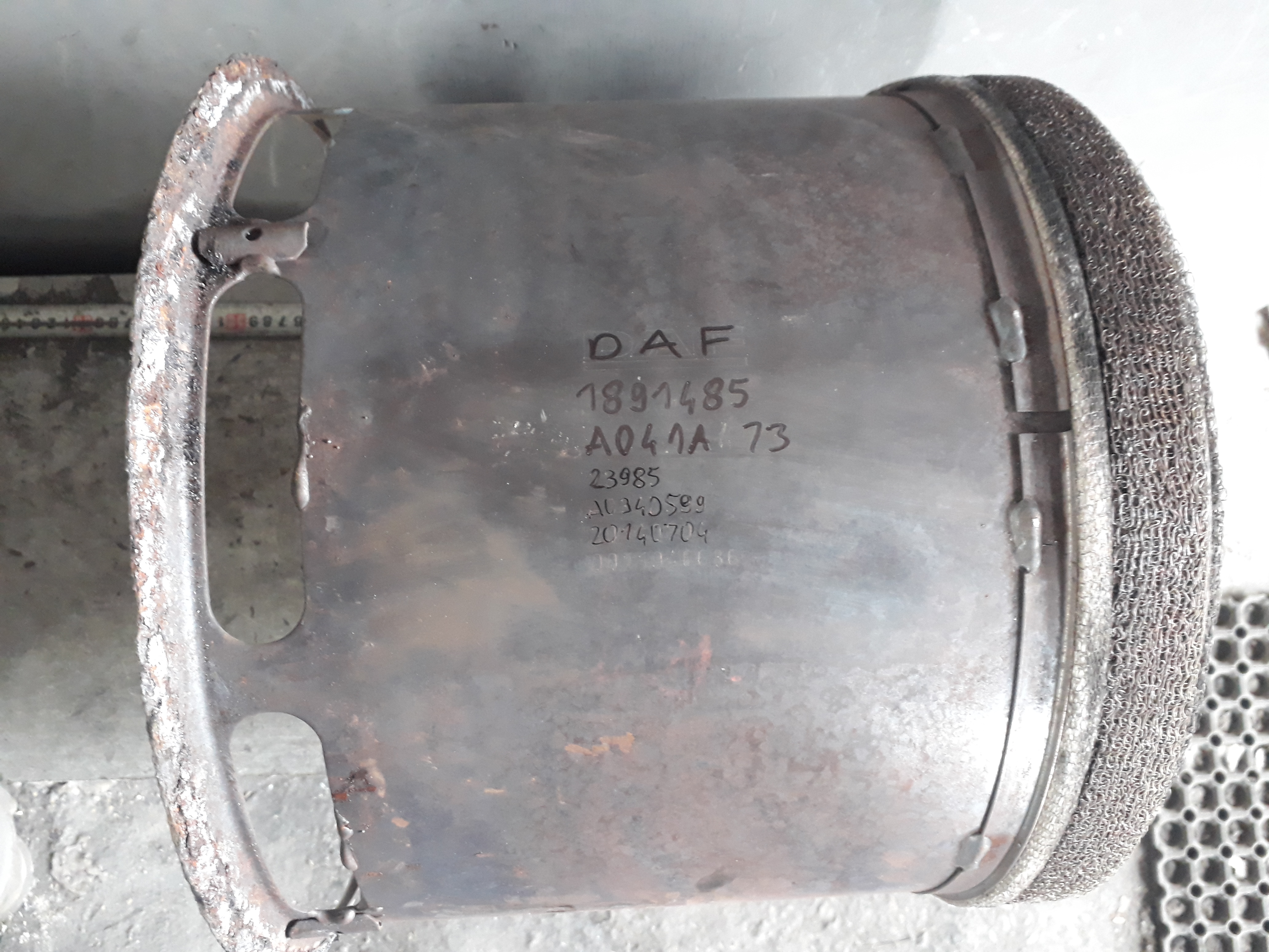 Katalizator 1891485 A041A 73 23985 DAF dpf